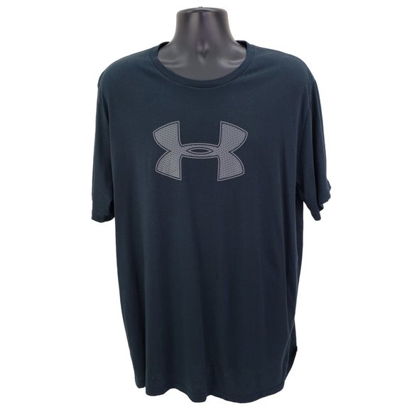 Under Armour Men's 2XL Big Logo T-Shirt Black Gray - Picture 1 of 5